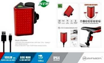 EASTPOWER BRIGIVA LW-R200 100 LM IP64 SU GEÇİRMEZ USB ARKA FAR - 2