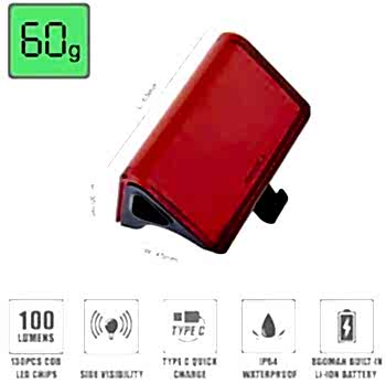 EASTPOWER BRIGIVA LW-R200 100 LM IP64 SU GEÇİRMEZ USB ARKA FAR - 4