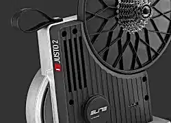 ELITE JUSTO2 INTERACTIVE HOMETRAINER+TRAVEL BLOCK+SHIMANO 11-34 12V RUBLE - 9