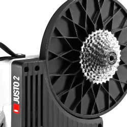 ELITE JUSTO2 INTERACTIVE HOMETRAINER+TRAVEL BLOCK+SHIMANO 11-34 12V RUBLE - 8